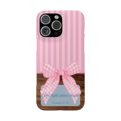 Her Light Shines Bright iPhone Case
