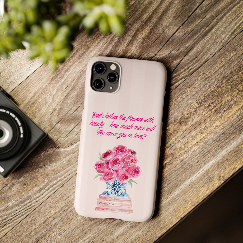 God Clothes The Flowers In Beauty Calling iPhone Case