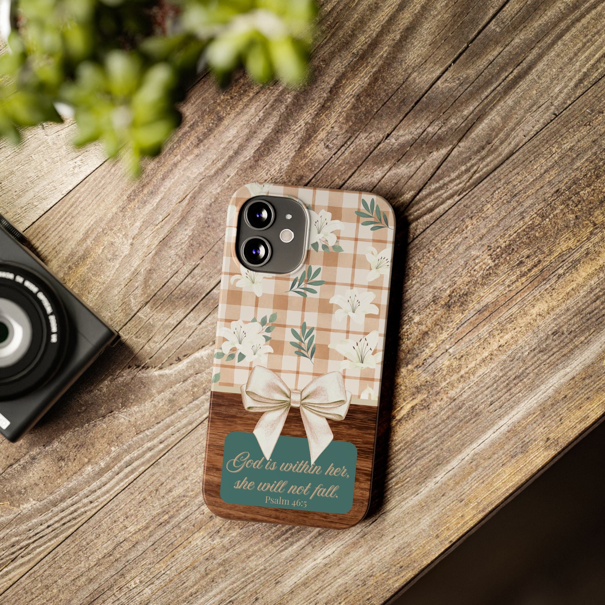God Is Within Her She Will Not Fall iPhone Case