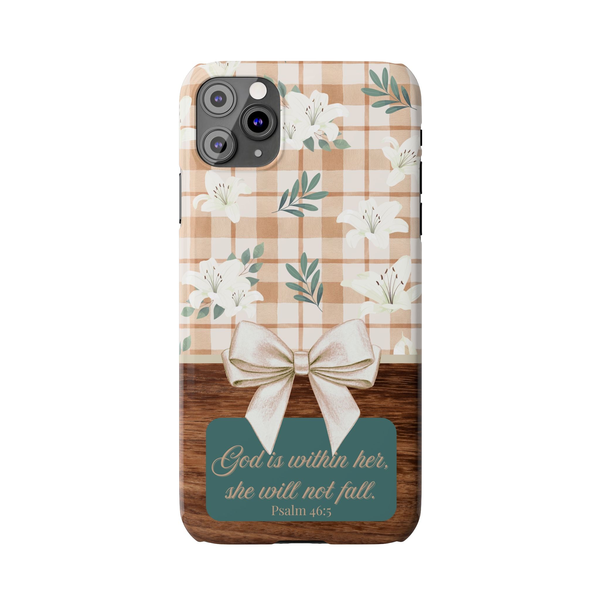 God Is Within Her She Will Not Fall iPhone Case