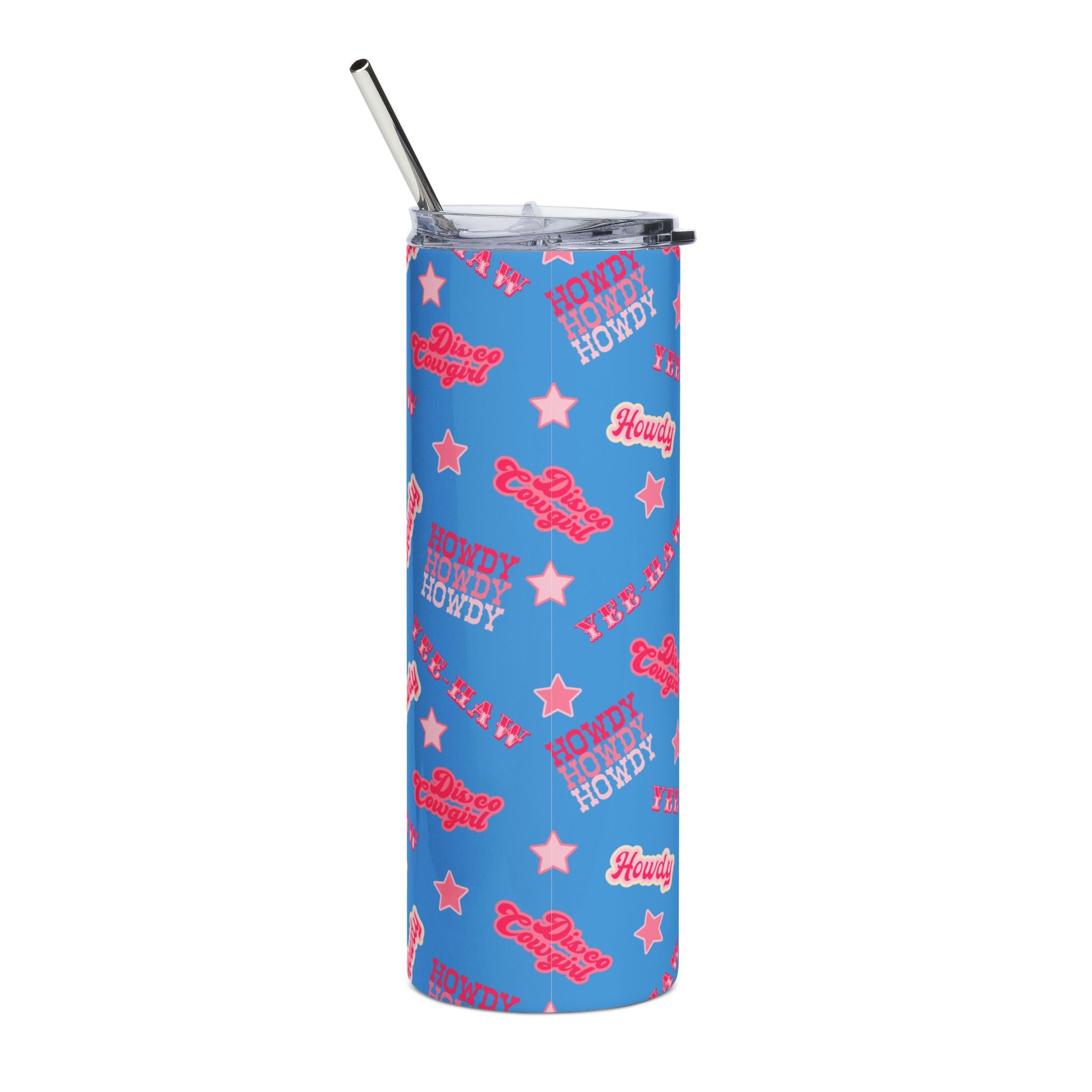 Blue Disco Cowgirl 20oz Tumbler