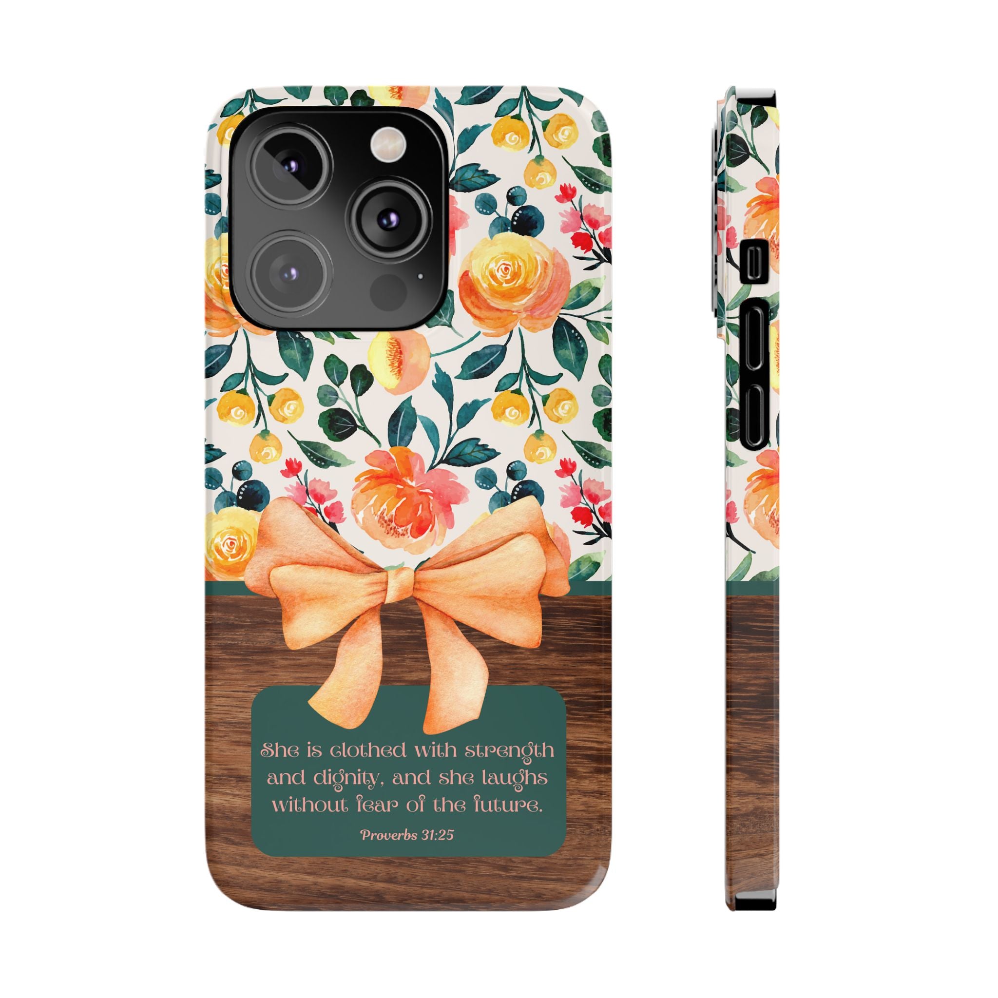 She Is Clothed With Strength & Dignity iPhone Case