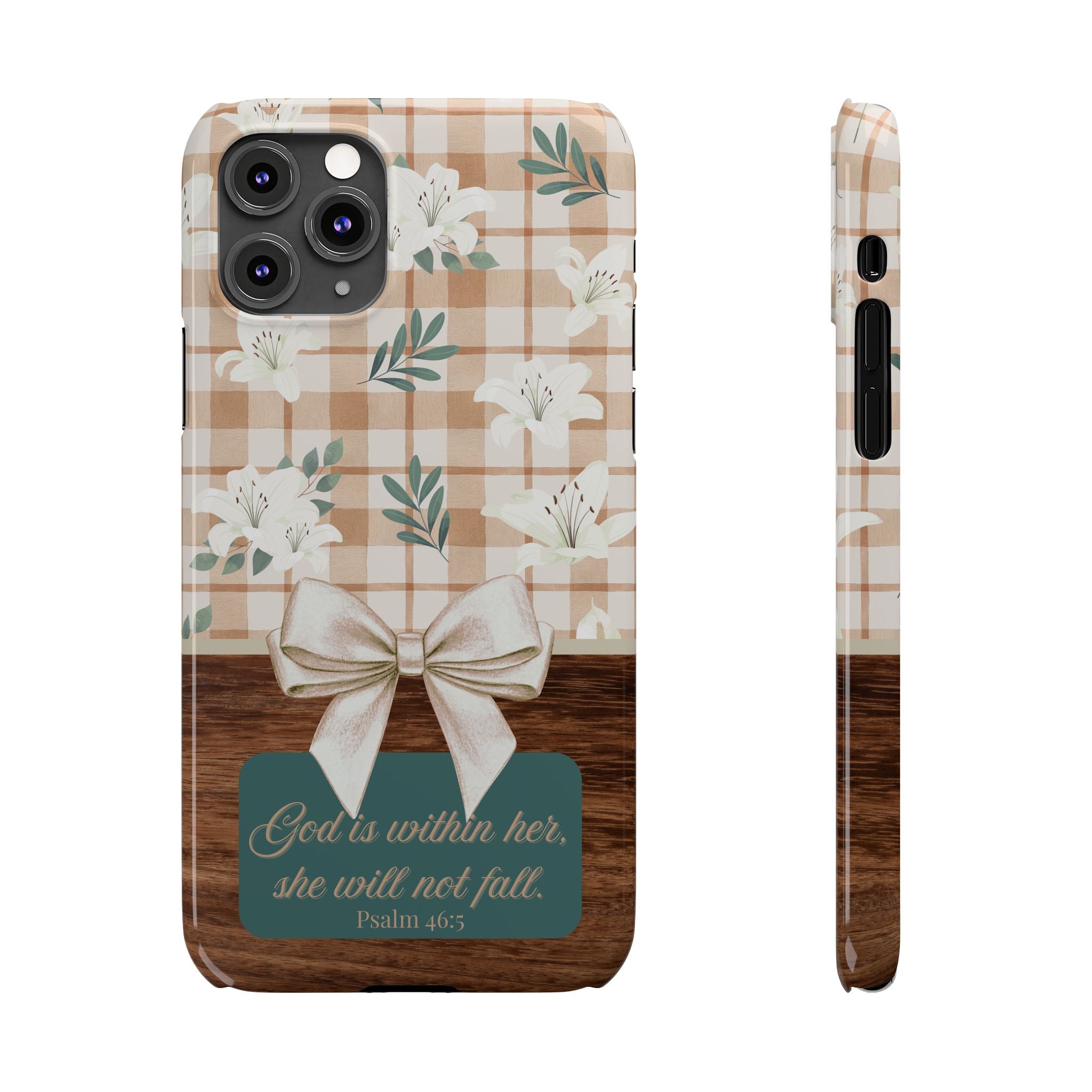God Is Within Her She Will Not Fall iPhone Case