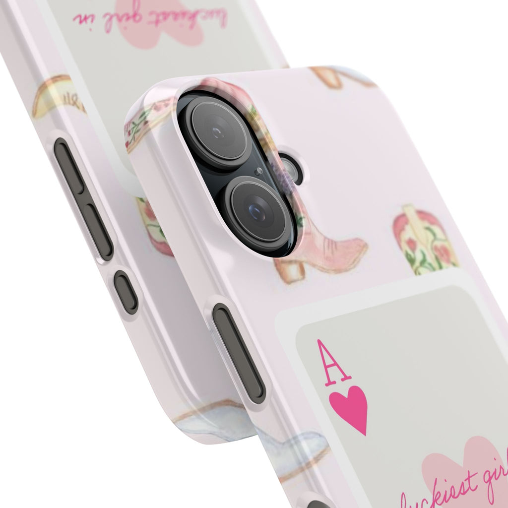 Luckiest Girl In The World iPhone Case