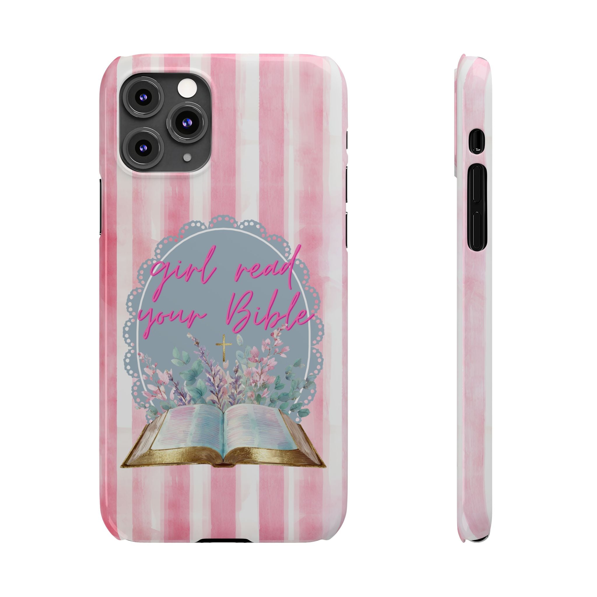 Girl Read Your Bible iPhone Case