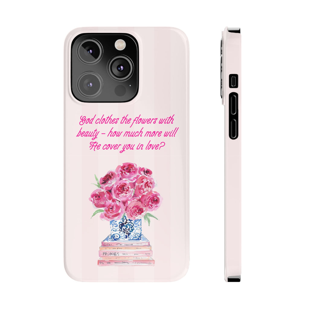 God Clothes The Flowers In Beauty Calling iPhone Case