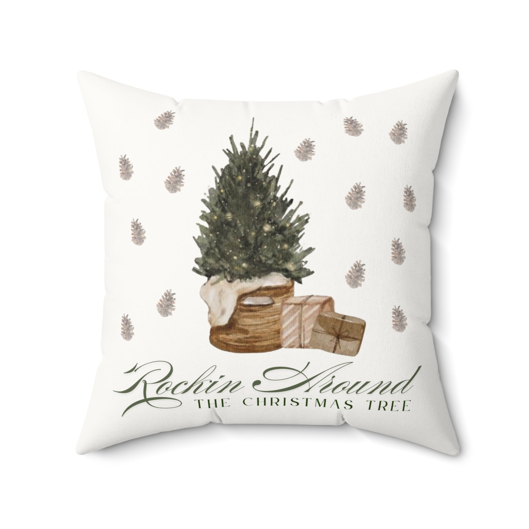 Rockin Around The Christmas Tree Pillow