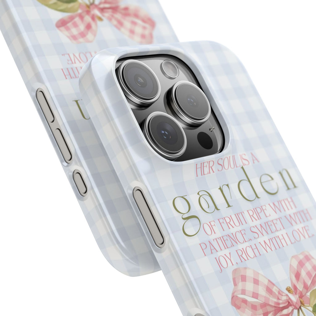 Her Soul Is A Garden iPhone Case