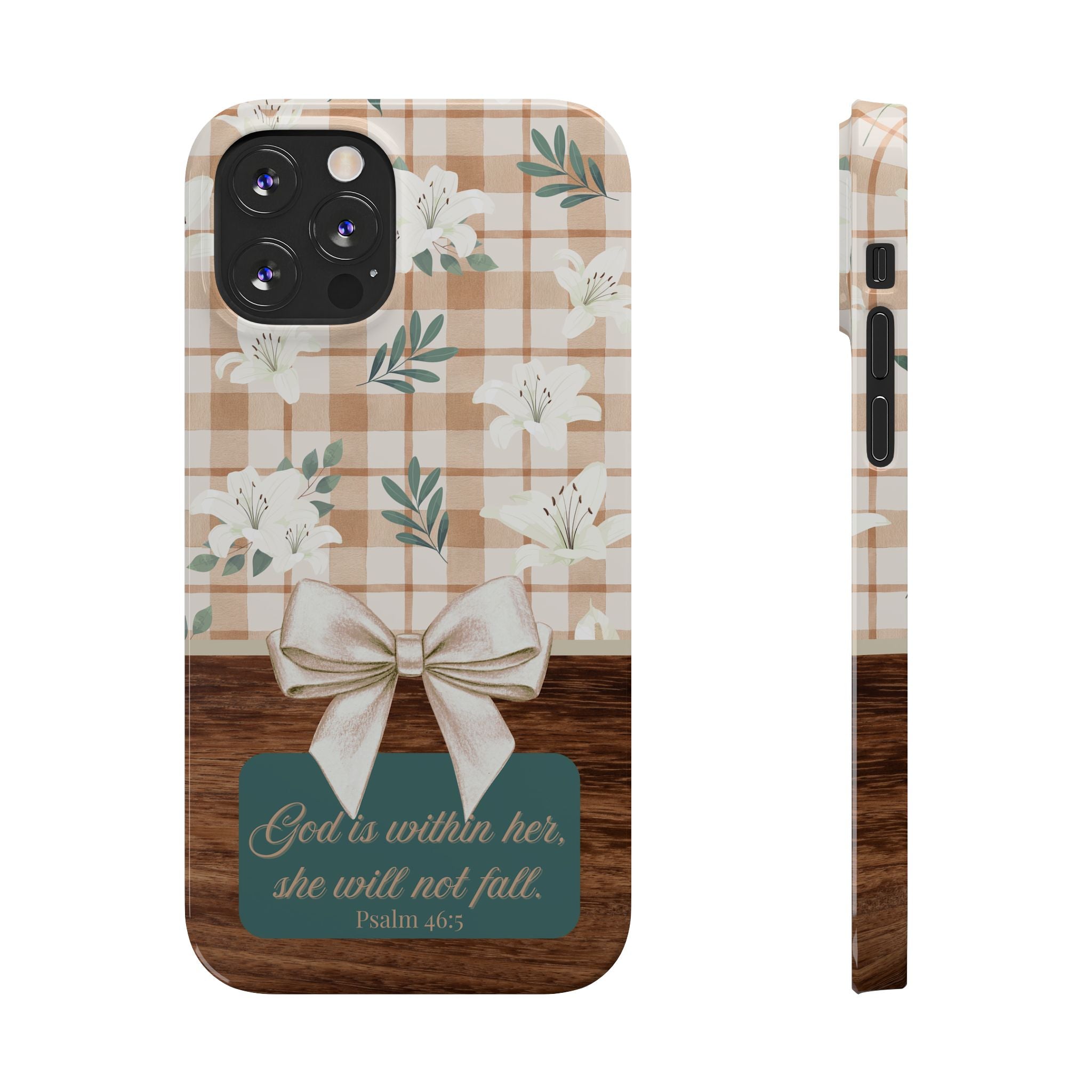 God Is Within Her She Will Not Fall iPhone Case
