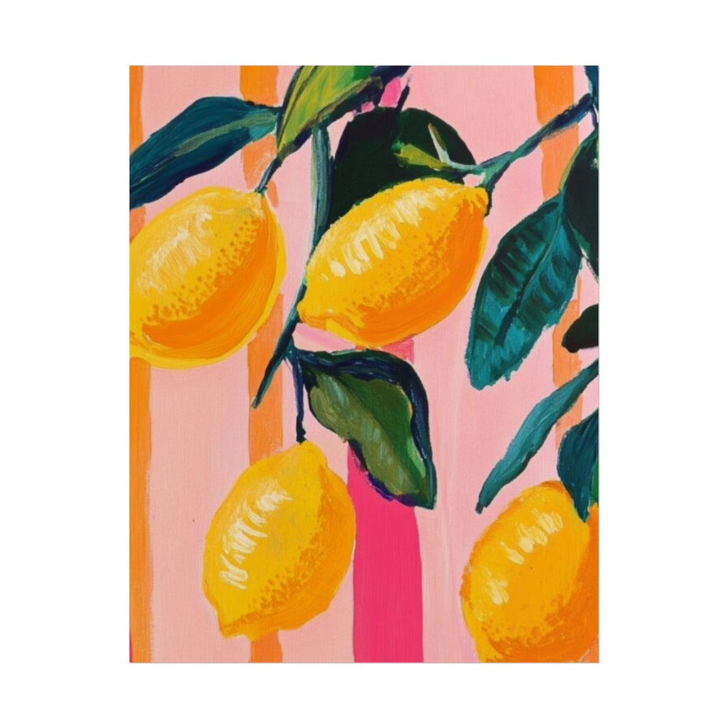 Watercolor Lemon Unframed Poster