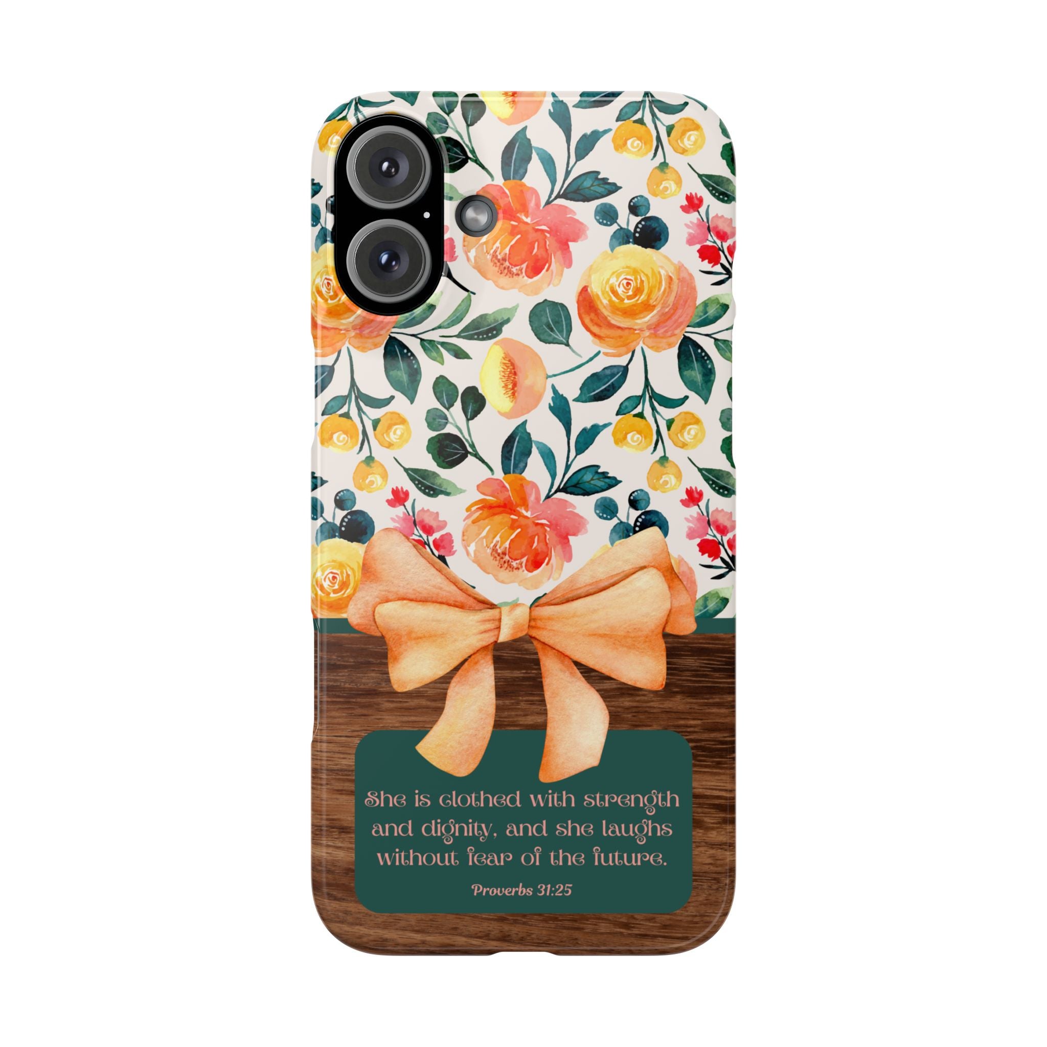 She Is Clothed With Strength & Dignity iPhone Case