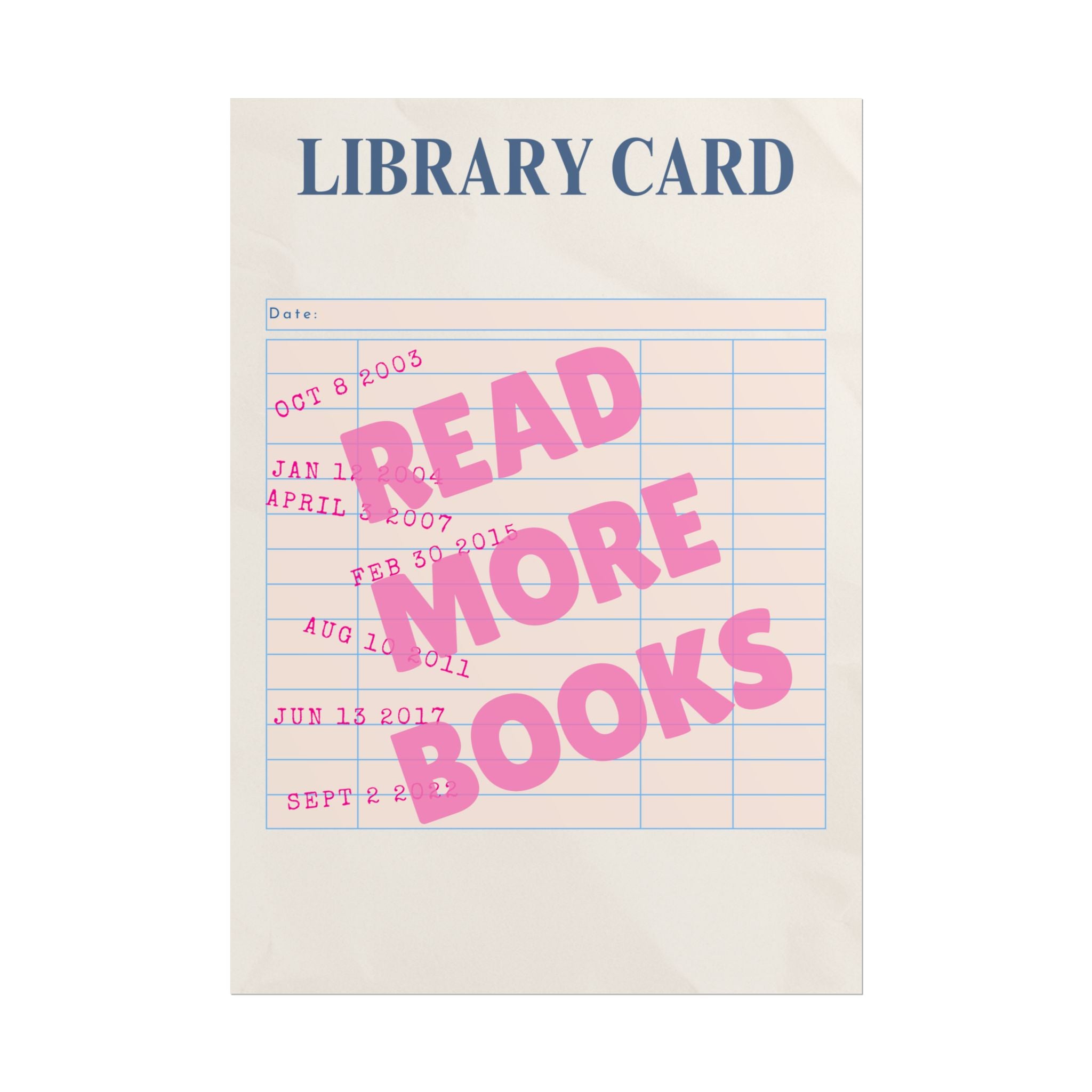 Read More Books Unframed Poster
