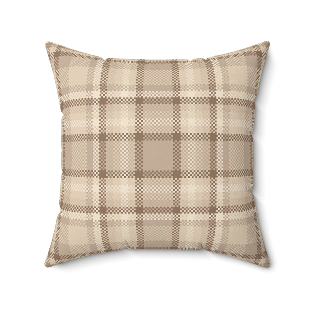 Neutral Plaid Pillow