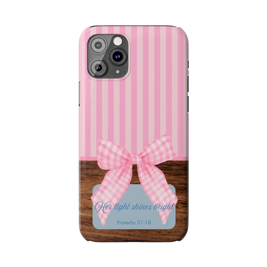 Her Light Shines Bright iPhone Case
