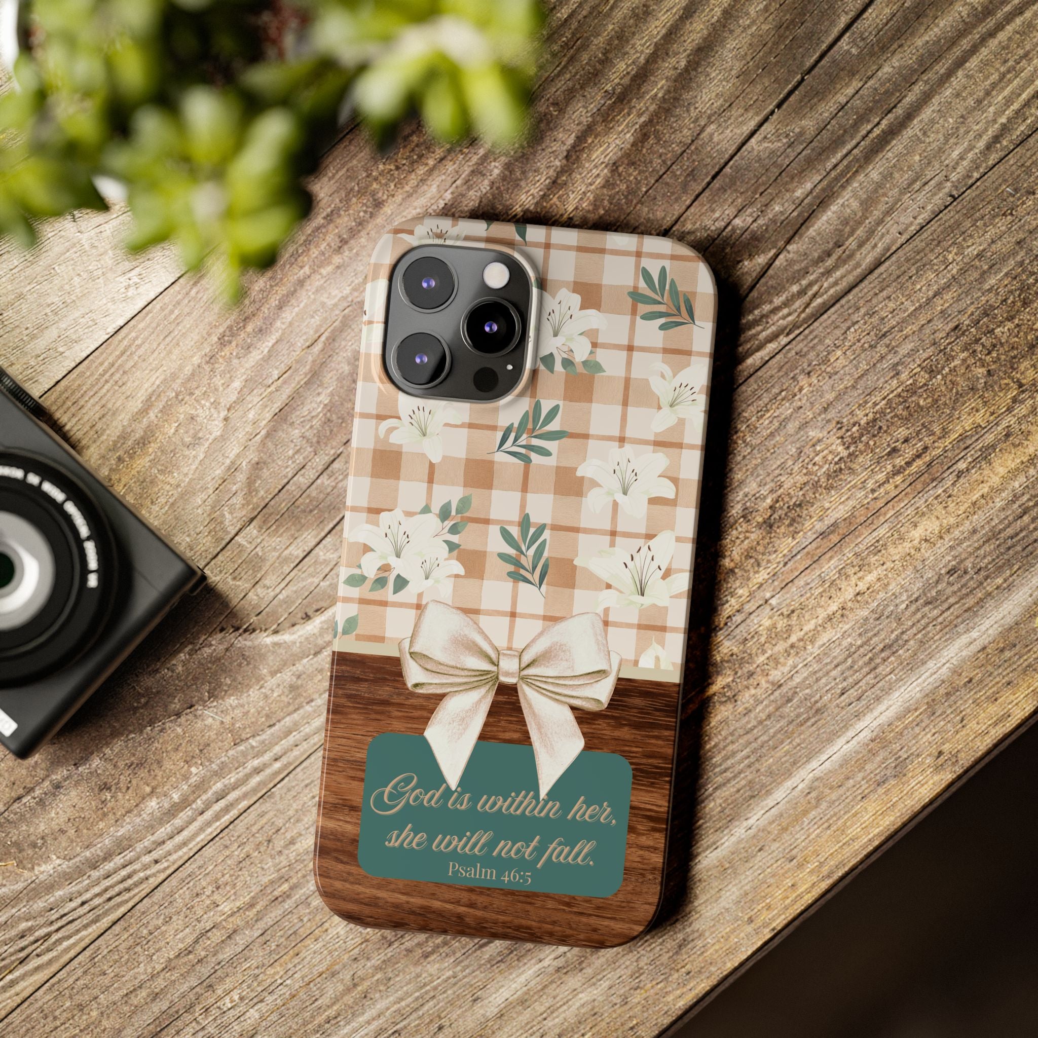 God Is Within Her She Will Not Fall iPhone Case