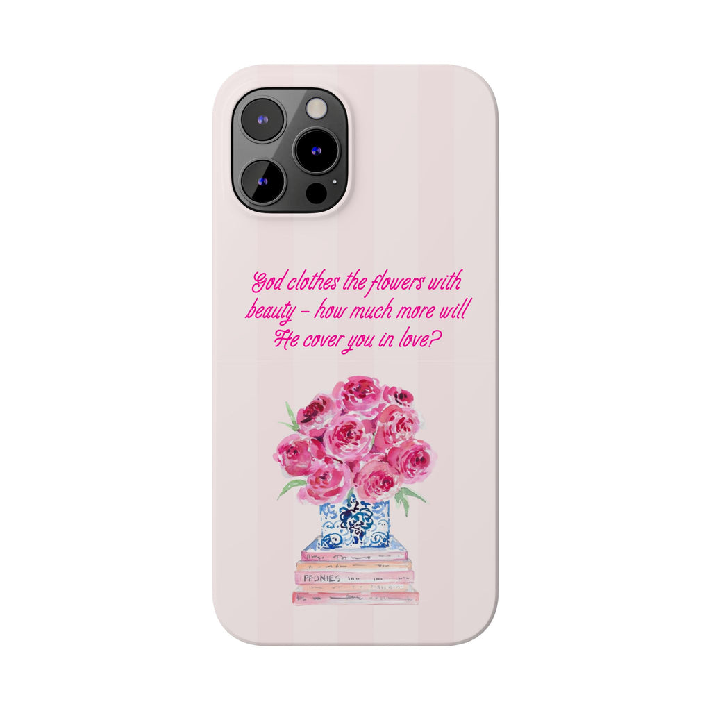 God Clothes The Flowers In Beauty Calling iPhone Case