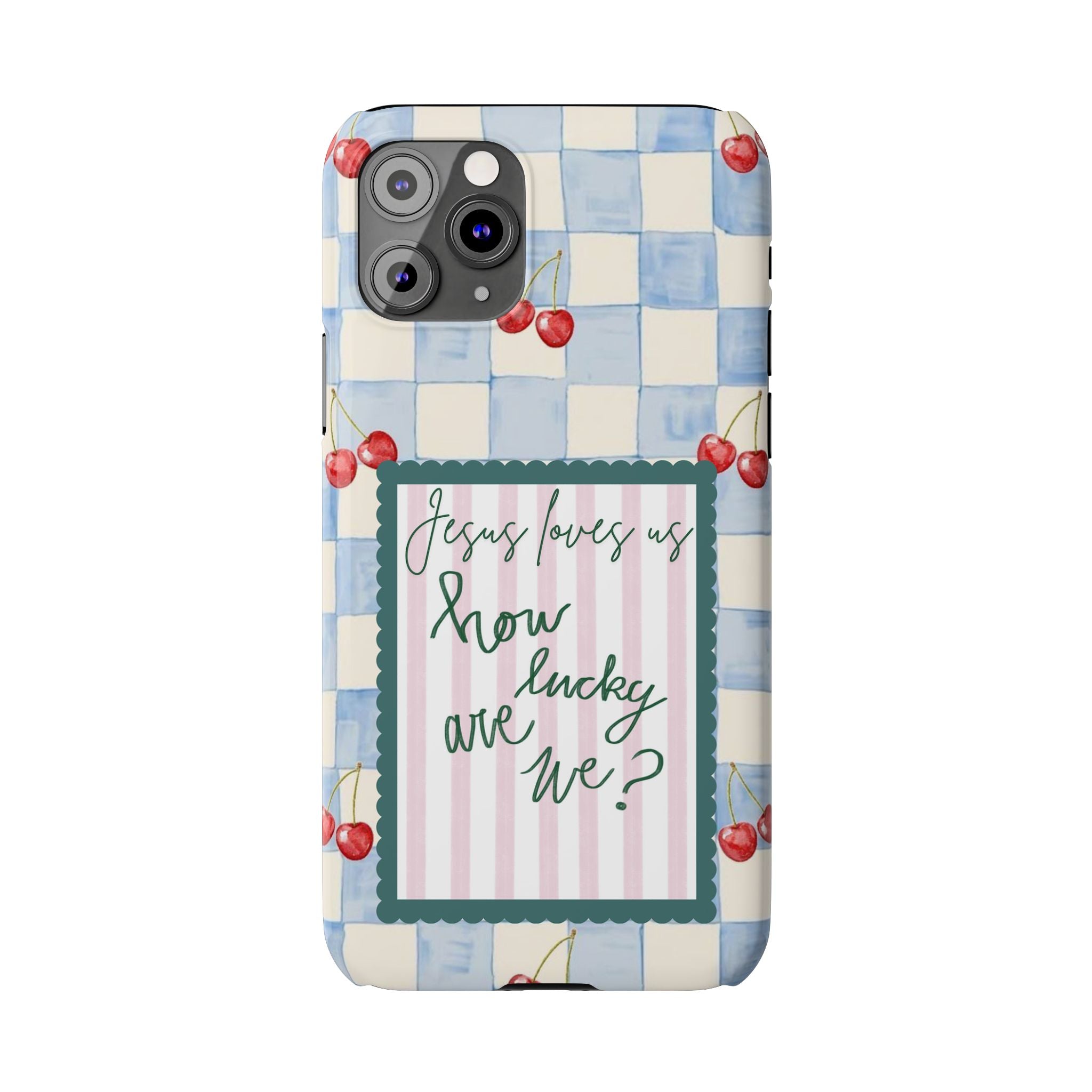 Jesus Loves Us iPhone Case