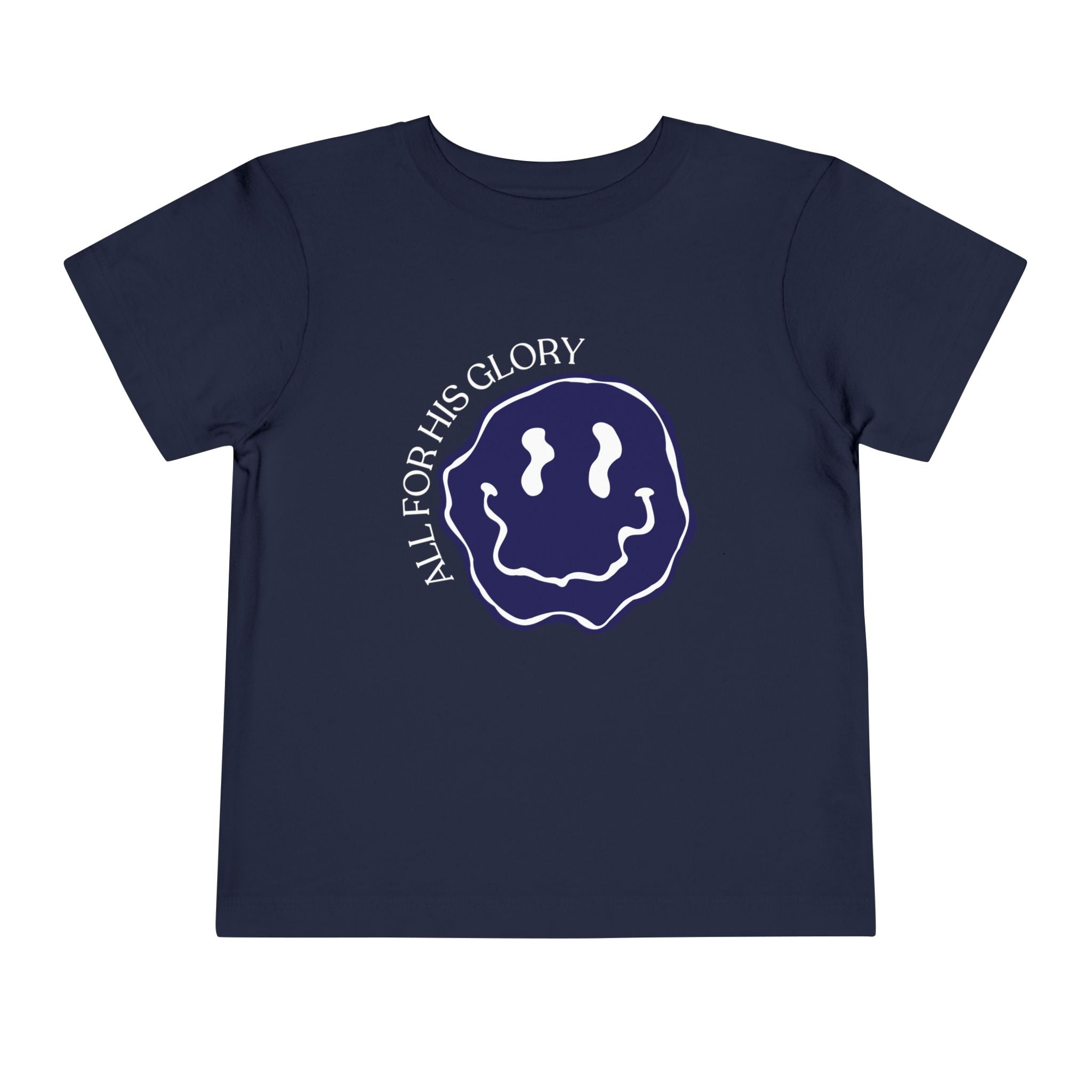 All For His Glory Smiley Toddler Tee