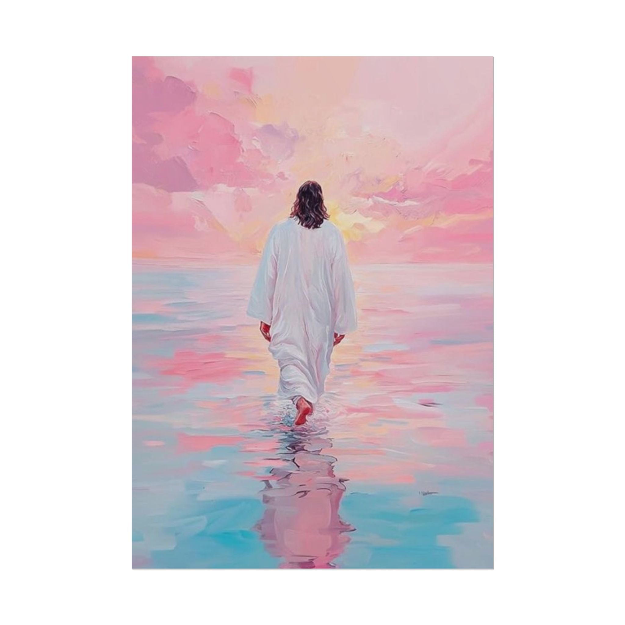 Jesus Walking On Water Unframed Poster