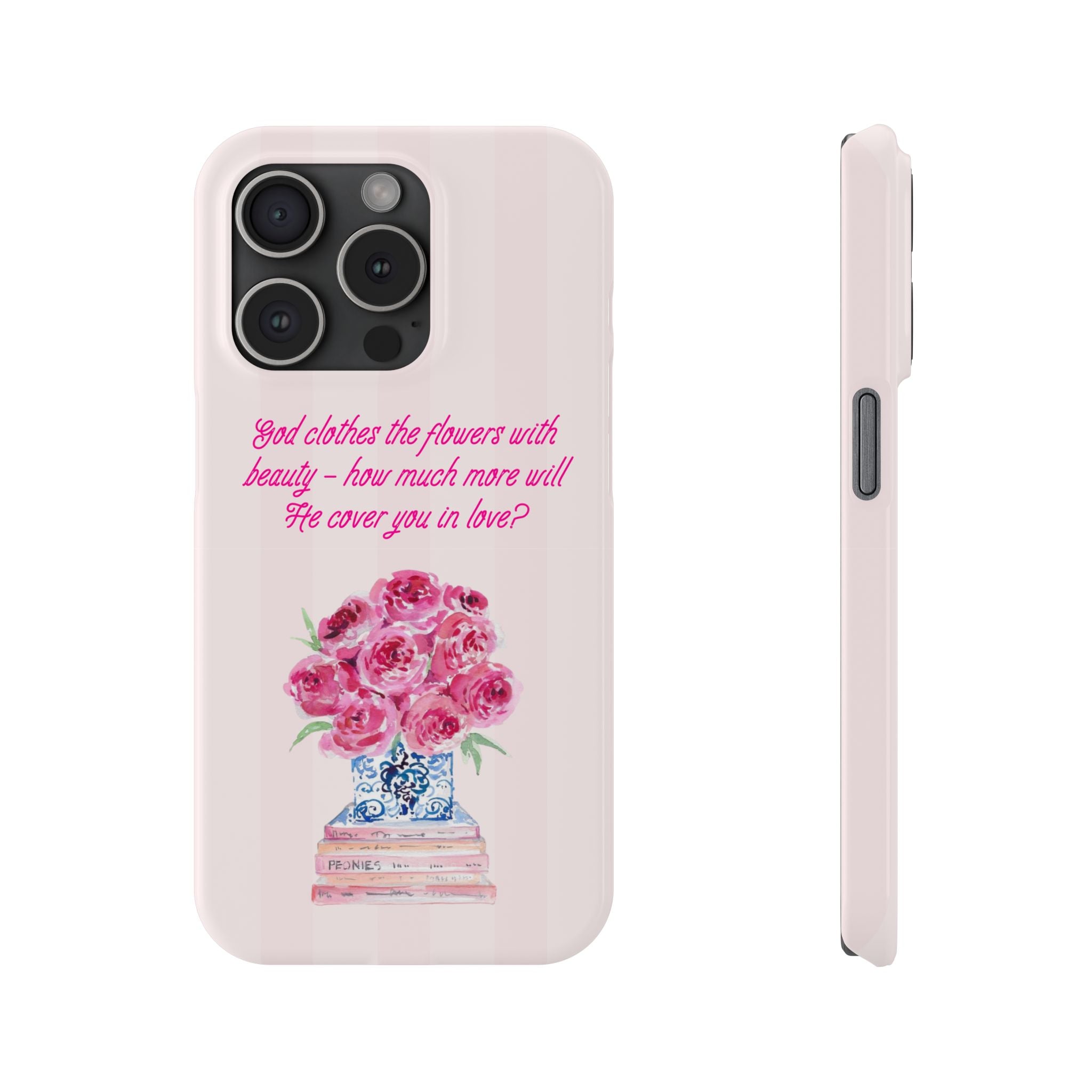 God Clothes The Flowers In Beauty Calling iPhone Case