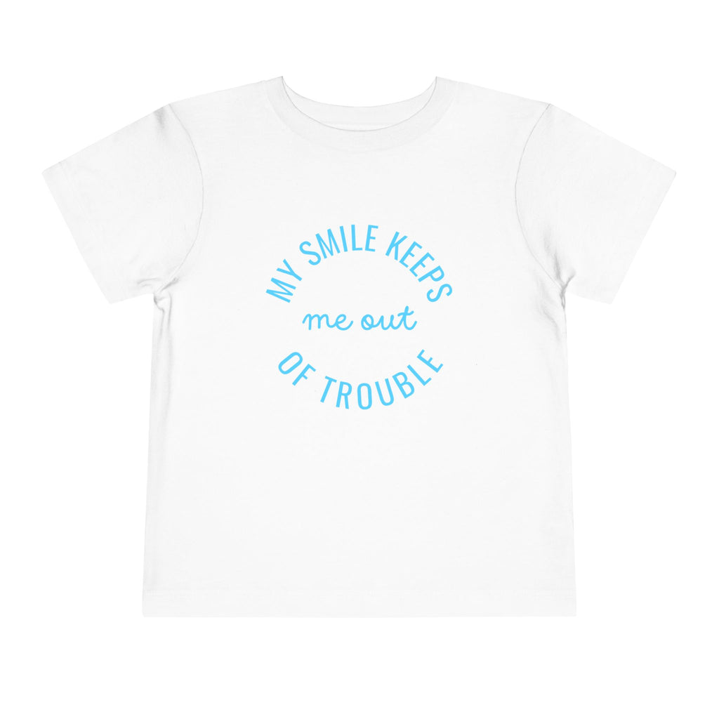 My Smile Keeps Me Out Of Trouble Toddler Tee