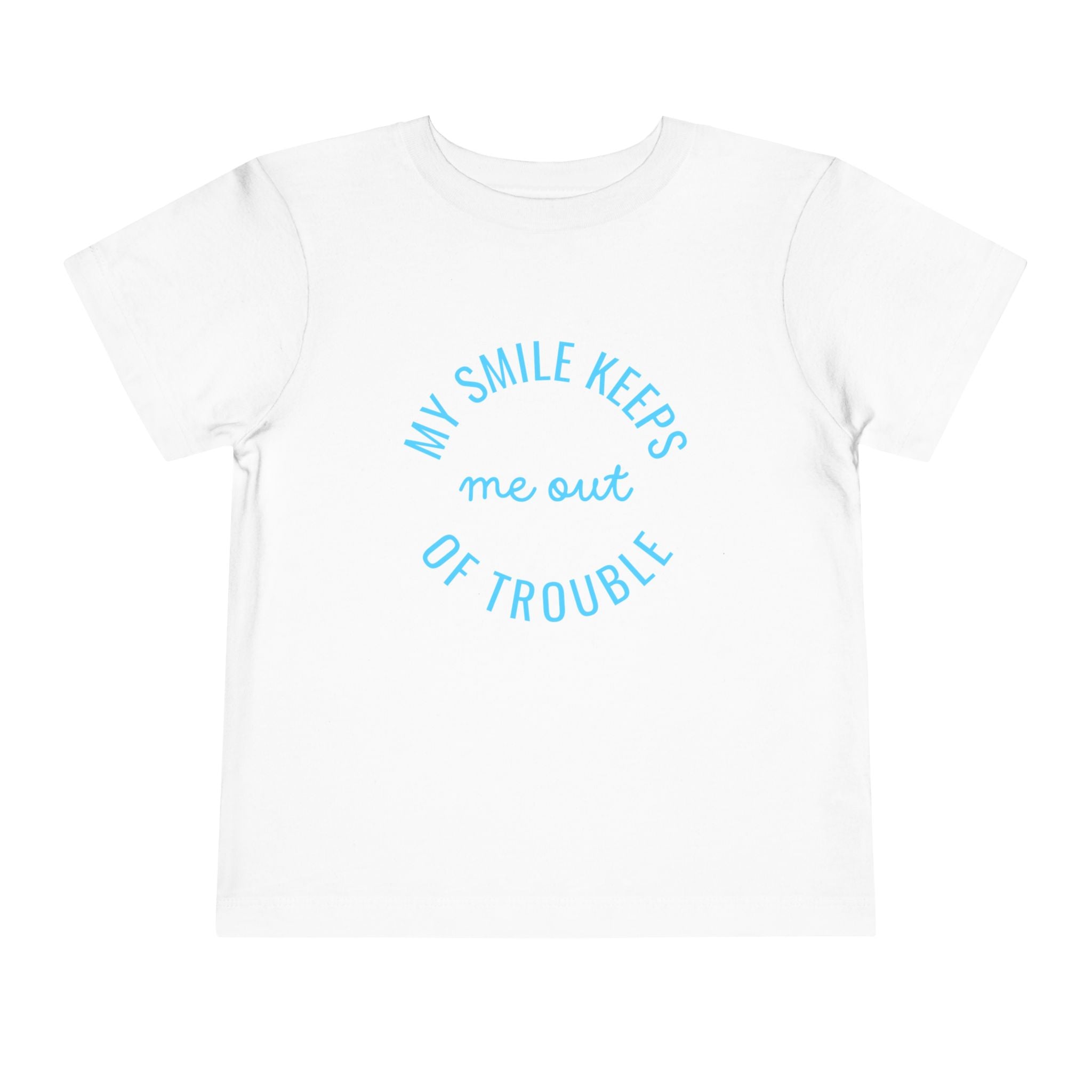 My Smile Keeps Me Out Of Trouble Toddler Tee