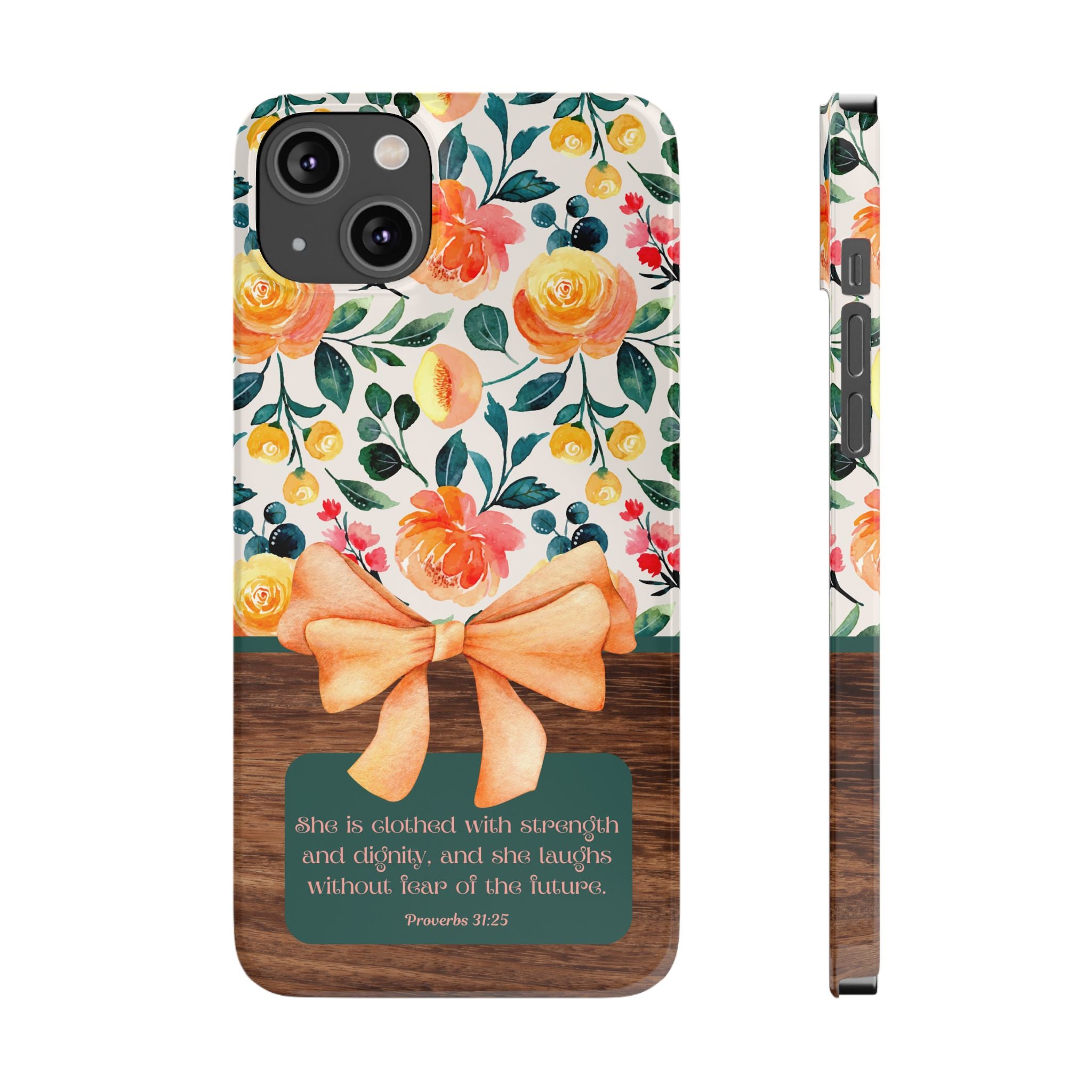 She Is Clothed With Strength & Dignity iPhone Case