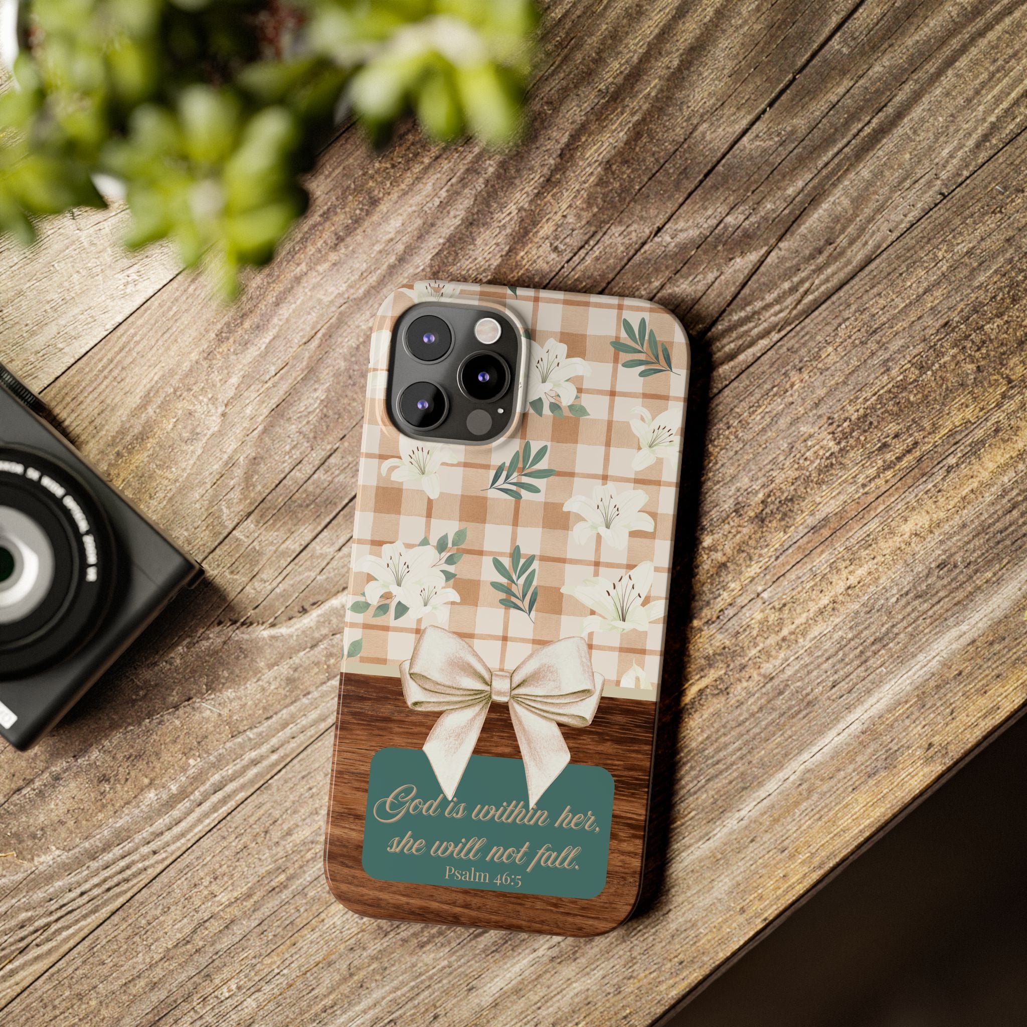God Is Within Her She Will Not Fall iPhone Case