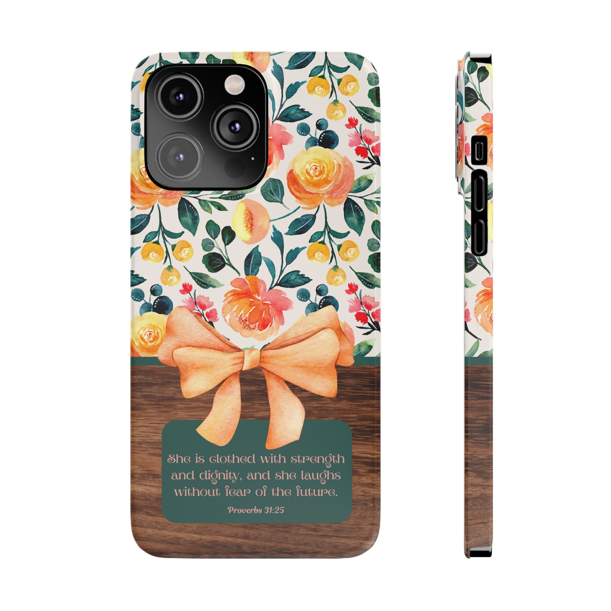 She Is Clothed With Strength & Dignity iPhone Case