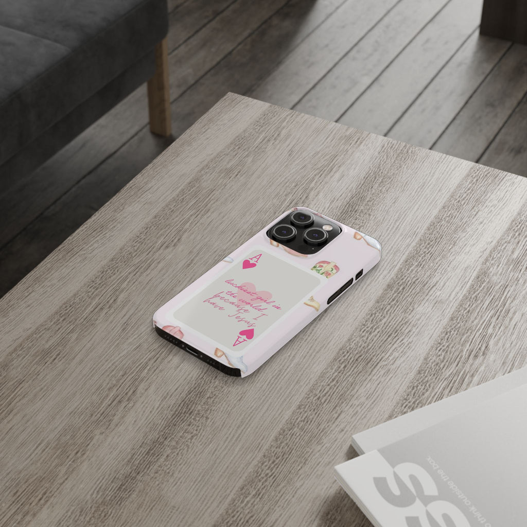Luckiest Girl In The World iPhone Case