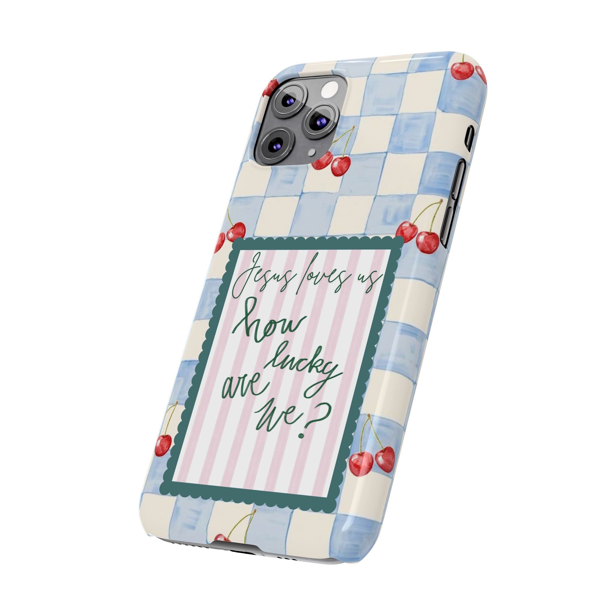 Jesus Loves Us iPhone Case