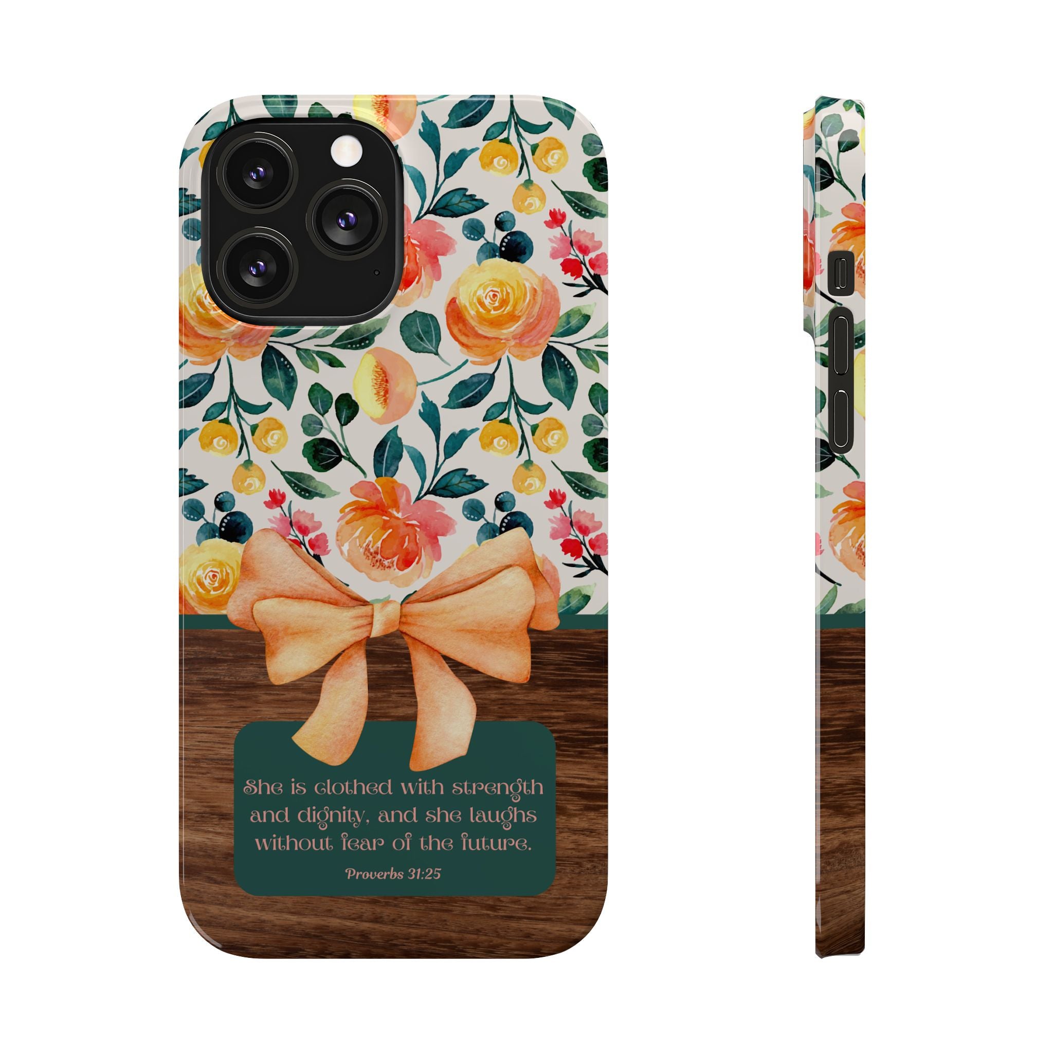 She Is Clothed With Strength & Dignity iPhone Case