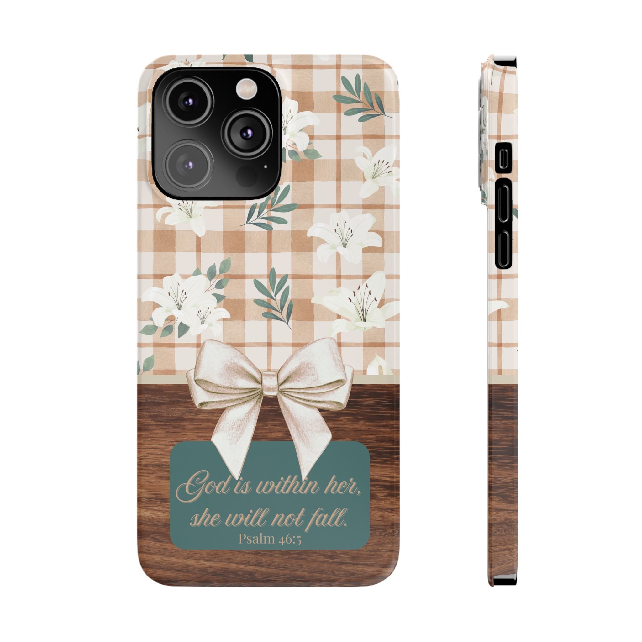 God Is Within Her She Will Not Fall iPhone Case