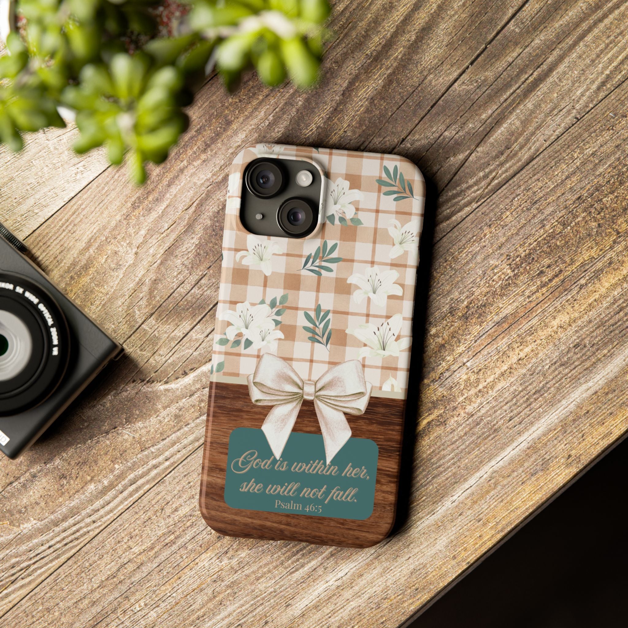 God Is Within Her She Will Not Fall iPhone Case