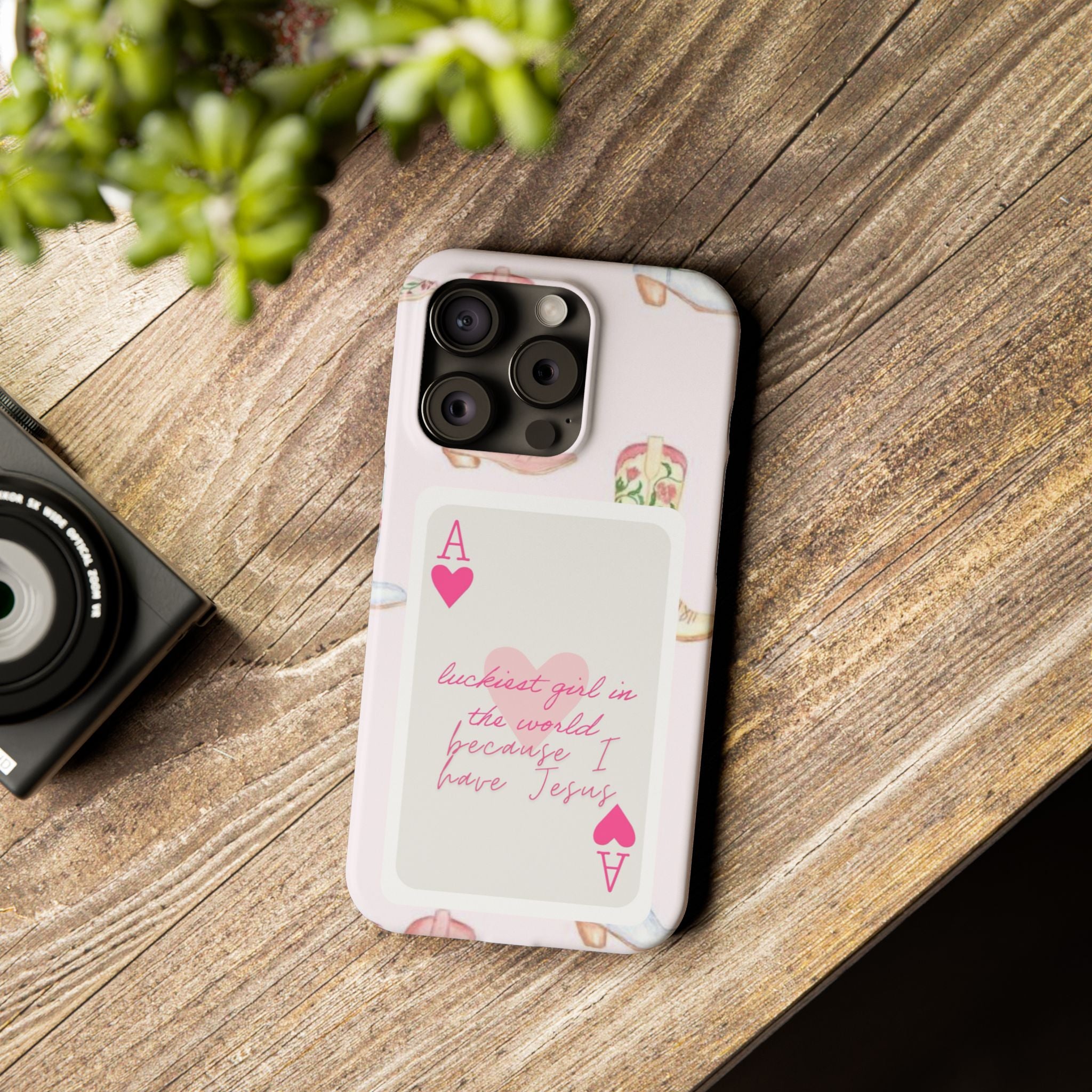 Luckiest Girl In The World iPhone Case