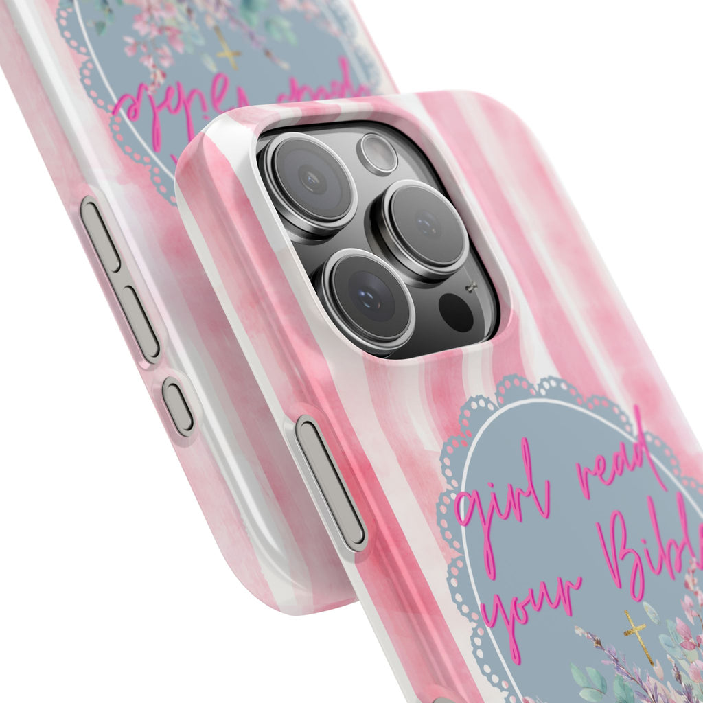 Girl Read Your Bible iPhone Case