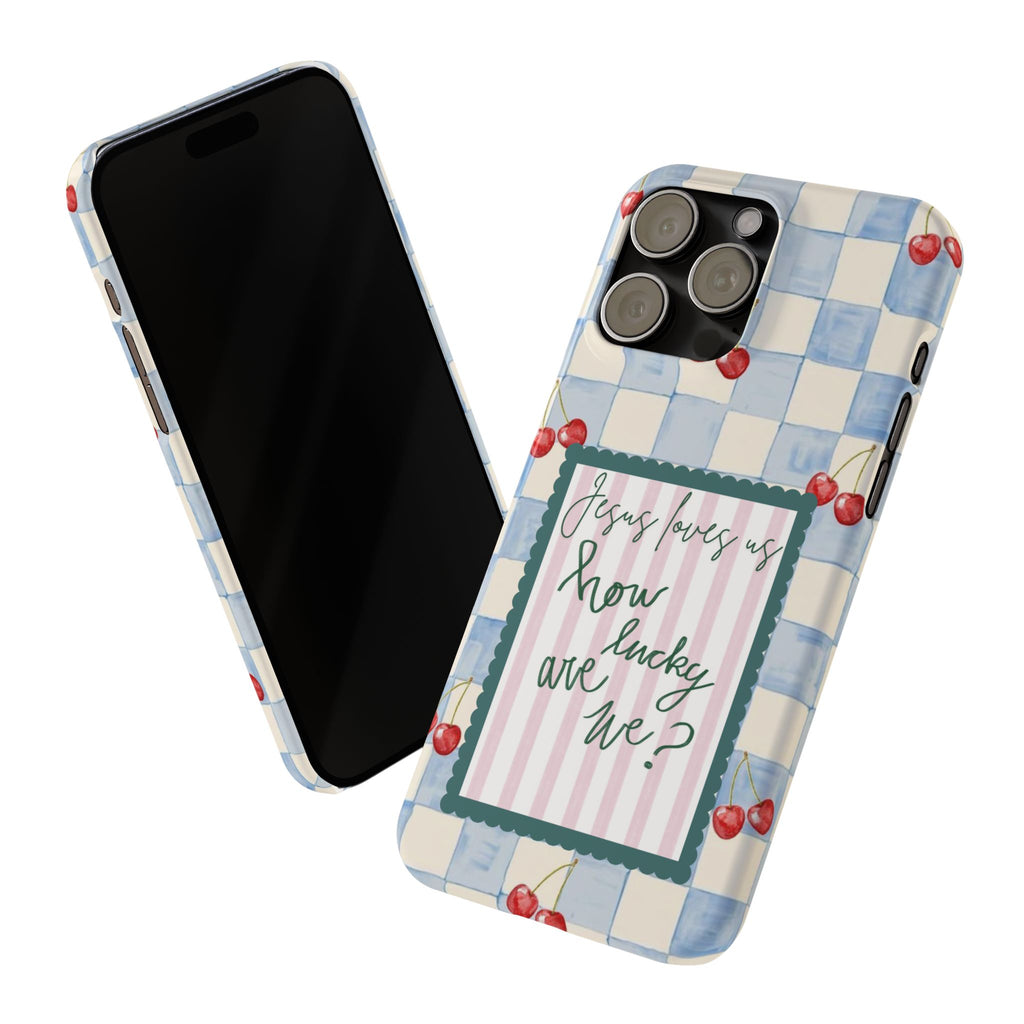 Jesus Loves Us iPhone Case
