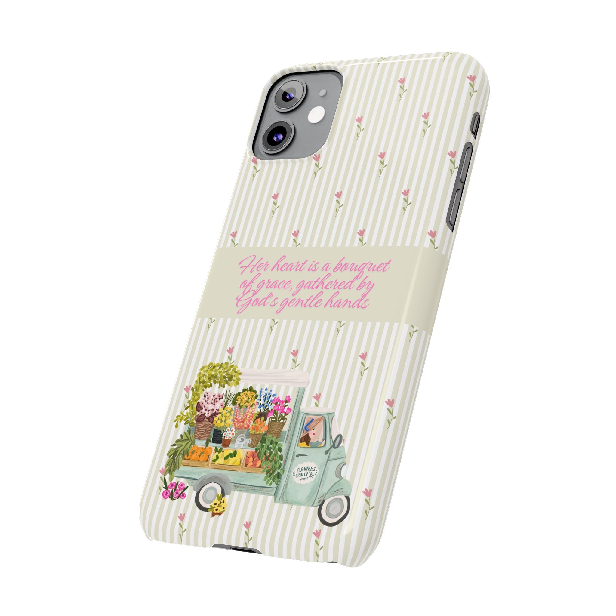 Her Heart Is A Bouquet Of Grace iPhone Case