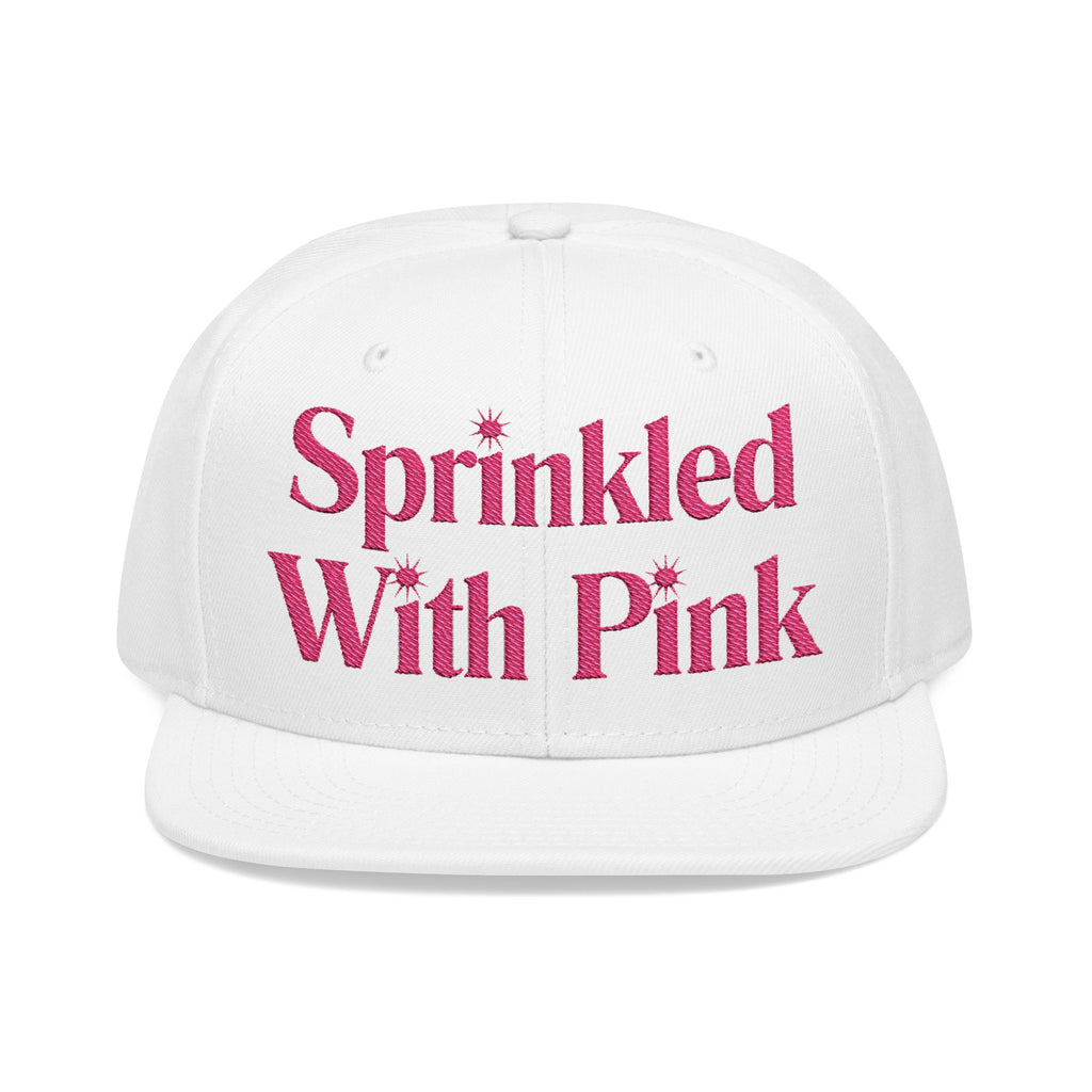 Sprinkled With Pink Embroidered Hat
