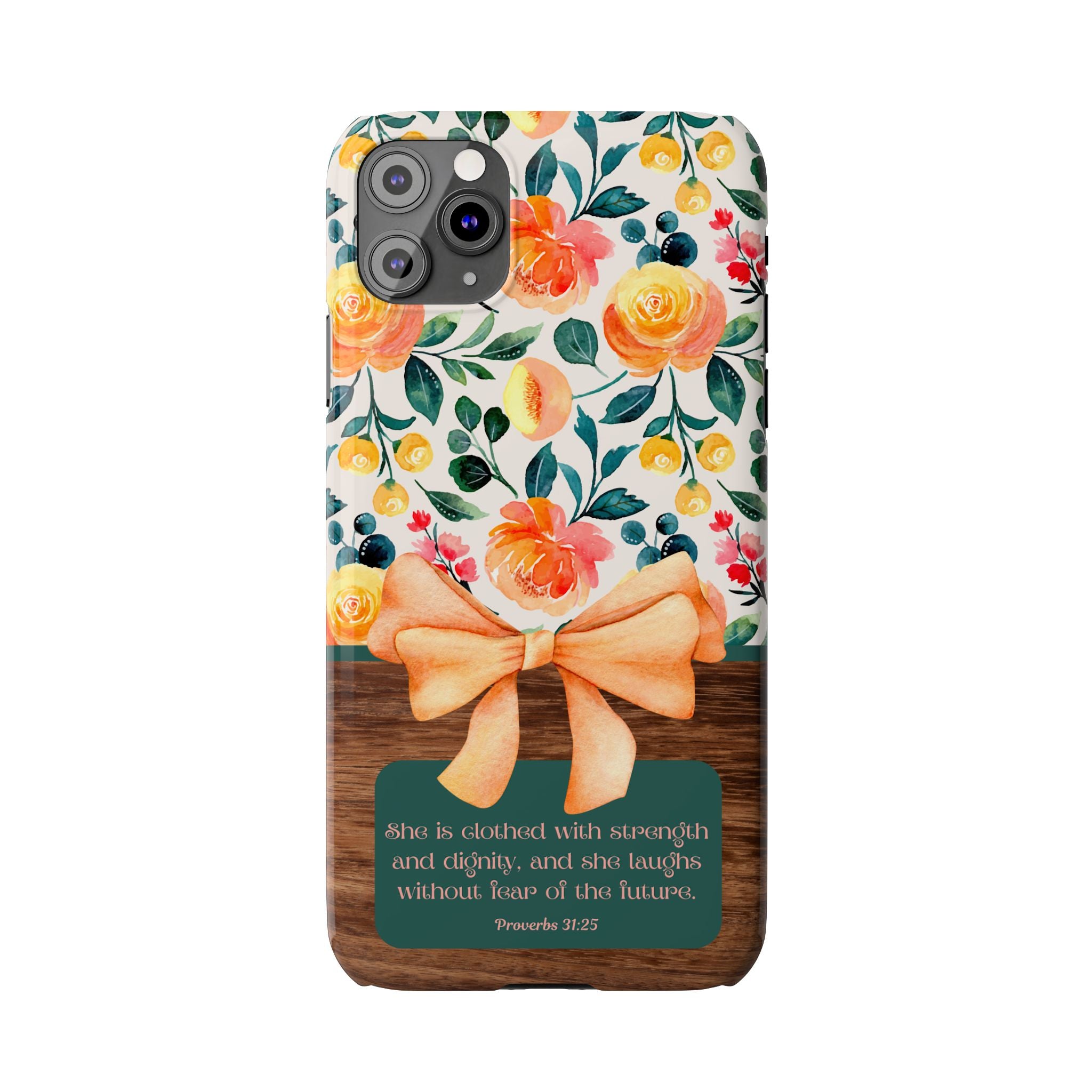 She Is Clothed With Strength & Dignity iPhone Case