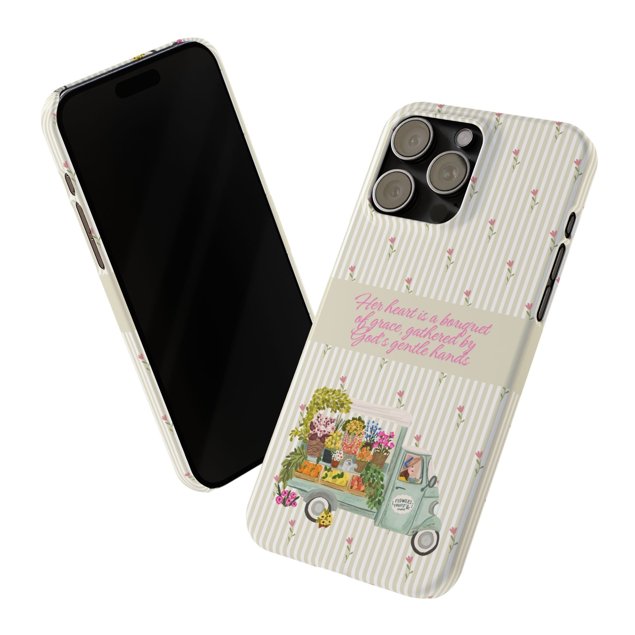 Her Heart Is A Bouquet Of Grace iPhone Case
