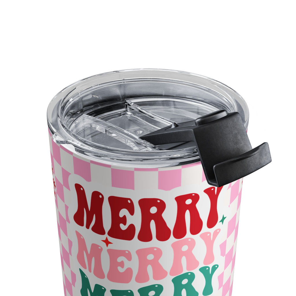 Merry Merry Merry Christmas Mini Tumbler