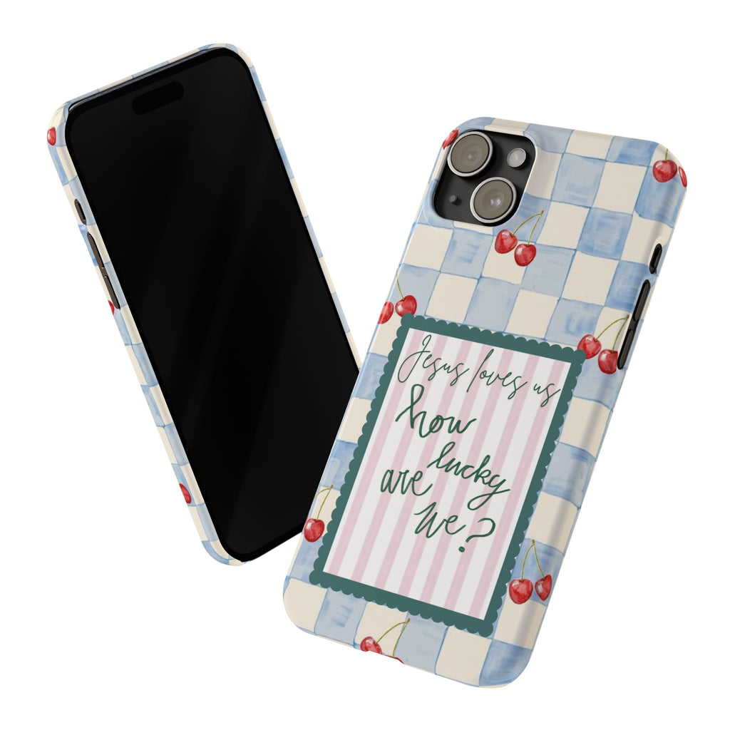 Jesus Loves Us iPhone Case