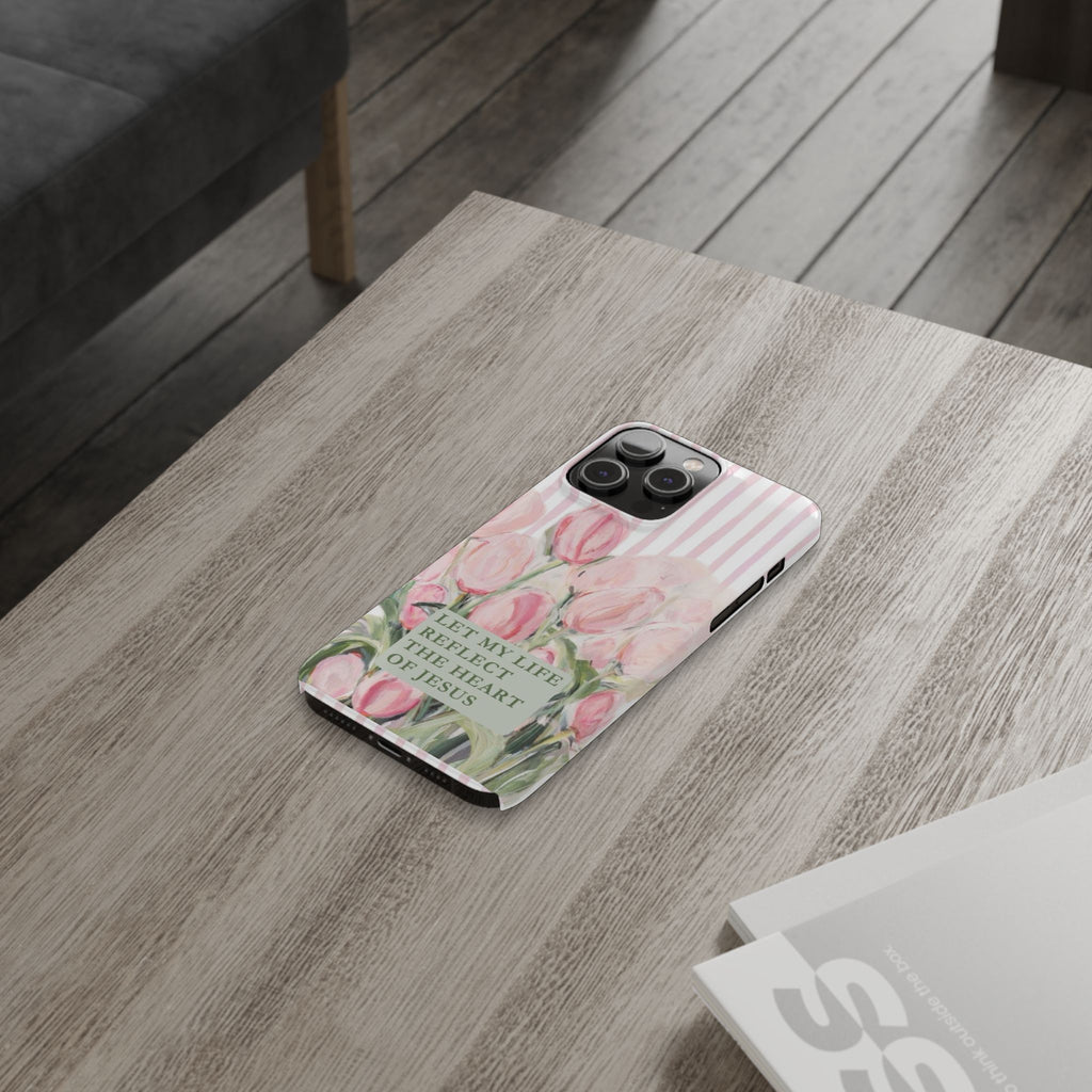 Let My Life Reflect The Heart Of Jesus iPhone Case