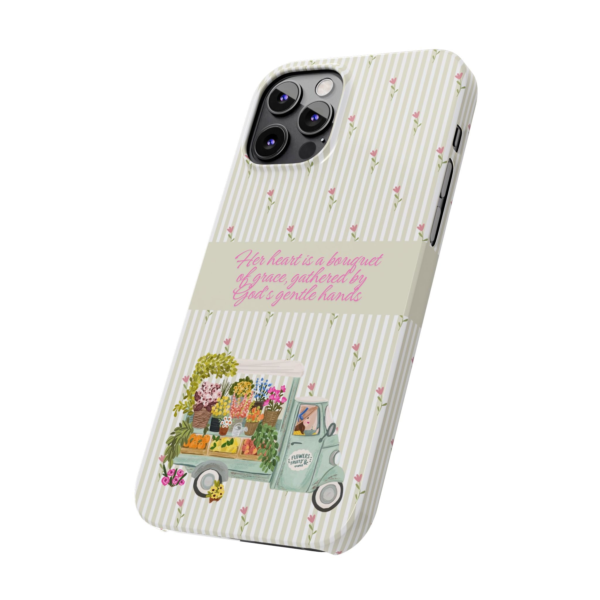 Her Heart Is A Bouquet Of Grace iPhone Case