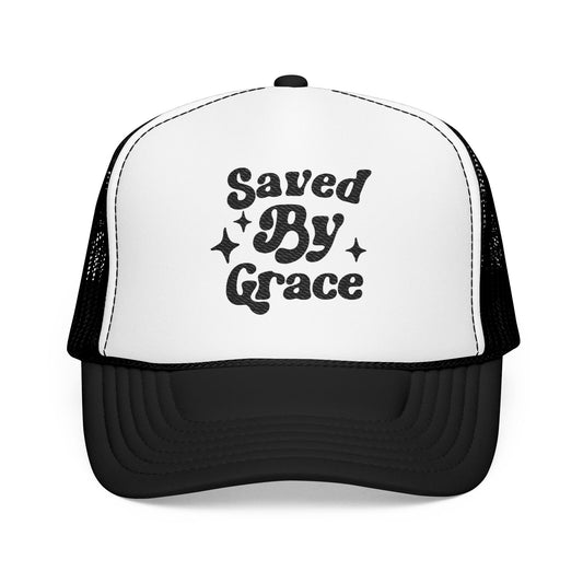 Saved By Grace Embroidered Hat
