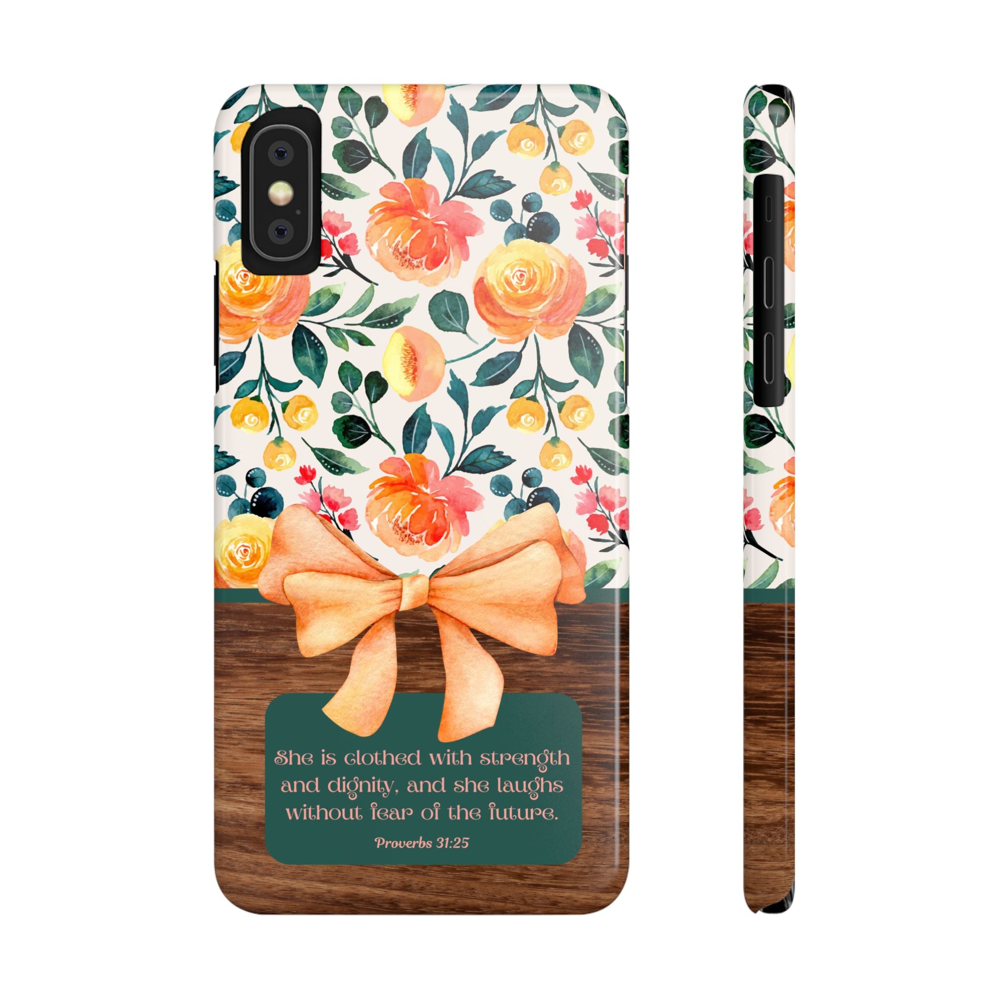 She Is Clothed With Strength & Dignity iPhone Case