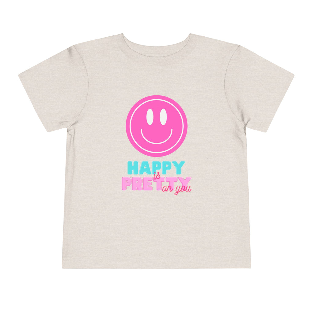 Happy Is Pretty On You Toddler Tee