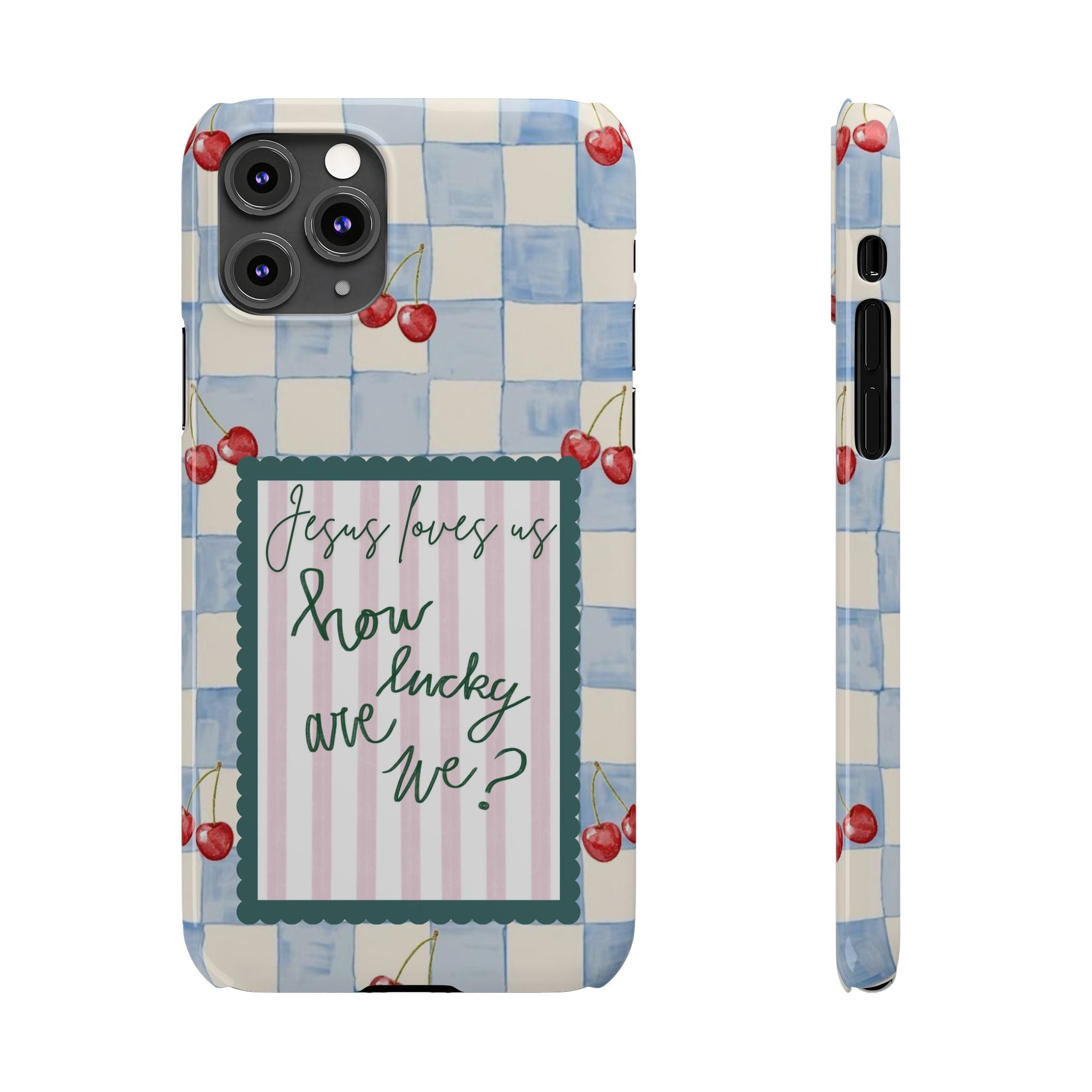 Jesus Loves Us iPhone Case