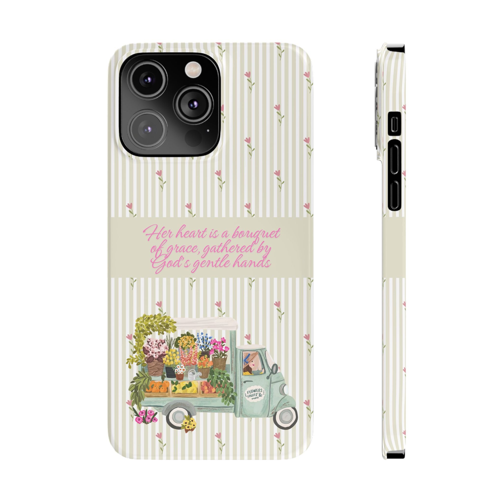 Her Heart Is A Bouquet Of Grace iPhone Case
